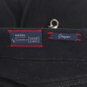DIESEL Grupee スキニーデニム スカル パンツ スリム 25 黒 ブラック