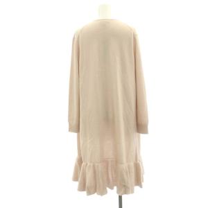 TOCCA WOOL CASHEMERE ICING LONG CARDIGAN ロングカーディガン ニット 長袖 カシミヤ混 F ベージュ
