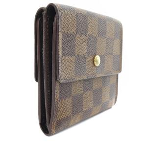 LOUIS VUITTON N61652 ダミエ ポルトモネ ビエ カルト クレディ 二つ折り財布 ロゴ ブラウン