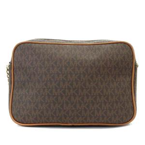 MICHAEL KORS ショルダーバッグ ワンショルダー 斜め掛け MKモノグラム チェーン PVC レザー ダークブラウン 32S7GJSC7B