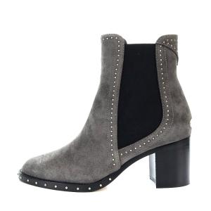 JIMMY CHOO ショートブーツ スタッズ 37 グレー