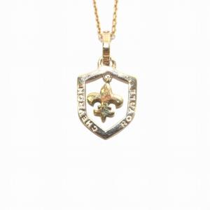 ROYALORDER ネックレス ペンダント K10 FDL 百合の紋章モチーフ イエローゴールド