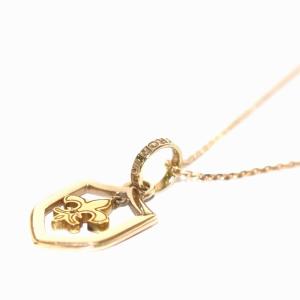 ROYALORDER ネックレス ペンダント K10 FDL 百合の紋章モチーフ イエローゴールド