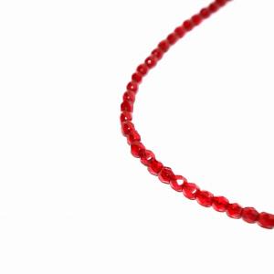 JAM HOME MADE ネックレス SV ビーズ フェザー 赤 レッド
