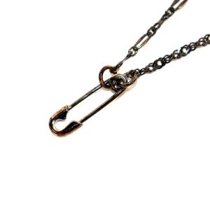 JAM HOME MADE 安全ピン ブラックダイヤモンドネックレス ペンダント 黒 ブラック