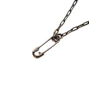 JAM HOME MADE 安全ピン アズキチェーン ブラックダイヤモンドネックレス ペンダント 黒 ブラック