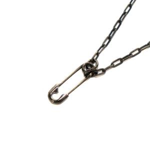 JAM HOME MADE 安全ピン アズキチェーン ブラックダイヤモンドネックレス ペンダント 黒 ブラック