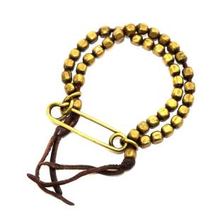 JAM HOME MADE ブラス 安全ピン ブレスレット ゴールド色