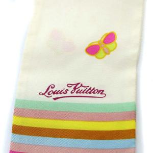 LOUIS VUITTON バンドー スカーフ バタフライ モノグラム 蝶柄 白 ホワイト
