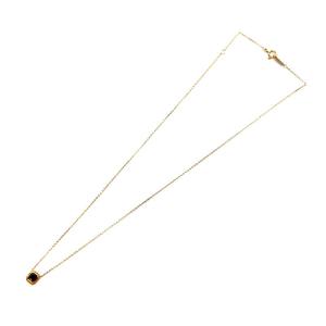 agete K10ネックレス ペンダント サファイヤ イエローゴールド 10214116038-16-999