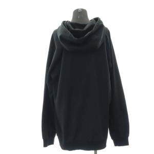 GalaabenD ロゴ刺繍フーディーパーカー プルオーバー 黒 ブラック