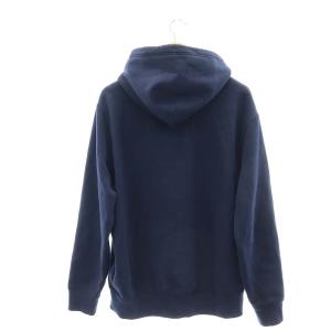 POLO RALPH LAUREN パーカー 裏起毛 ロゴ刺繍 トレーナー フード付き カンガルーポケット コットン L 紺 ネイビー 赤 レッド