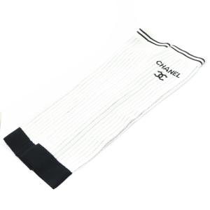 CHANEL AA9804 B15518 ゲートル レッグウォーマー ミックス ココマーク ホワイト ブラック