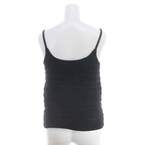 Diagram GRACE CONTINENTAL 24SS ラメツイード キャミソール ニット 36 S 黒 ブラック