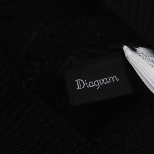 Diagram GRACE CONTINENTAL 24SS ラメツイード キャミソール ニット 36 S 黒 ブラック