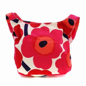 marimekko CLOVER PIENI UNIKKO ピエニ ウニッコ ショルダーバッグ 花柄 フラワー 総柄 キャンバス ピンク 白 ホワイト