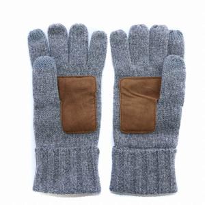 POLO RALPH LAUREN 23AW Merino Wool Touch Screen Gloves 手袋 グローブ 5本指 スマートフォン対応 レザーパッチ