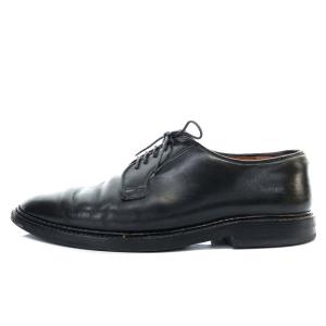Alden 9901 プレーントゥ コードバン ビジネスシューズ レザー 8D ブラック