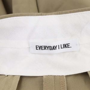 EVERYDAY I LIKE 22AW Modern チノ パンツ ワイドパンツ タック 36 ベージュ