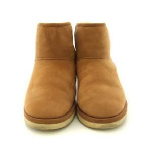 SUICOKE ムートンブーツ ELS-M2ab-MID ショート スエード US7 25cm 茶 ブラウン