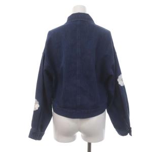 Chesty 22SS フラワー刺繍デニムジャケット 1 青 ブルー