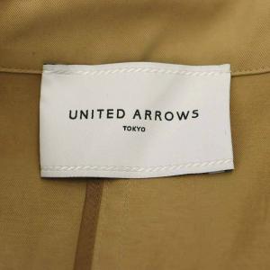 UNITED ARROWS 23SS P タックスリーブ トレンチコート ロング ベルト付き 38 ベージュ