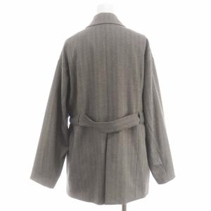 CLANE 2WAY BELT TAILORED JACKET ジャケット テーラード 総裏地 ヘリンボーン柄 ウエストリボン付き 1