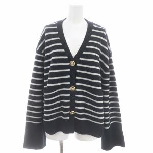 22AW GOLD BUTTON V/N CARDIGAN ブラック