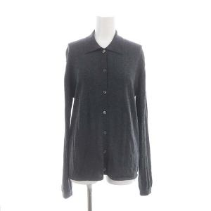 23AW Cashmere Silk Knit Cardigan ダークグレー