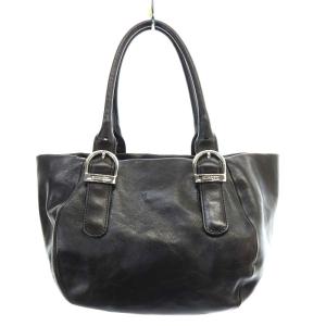 HIROFU トートバッグ ハンドバッグ レザー ダークブラウン