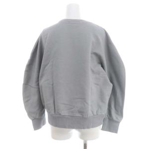 ebure 22SS クリアコットンヤーン裏毛 ボリュームシルエットスウェットトレーナー 長袖 プルオーバー 38 M グレー
