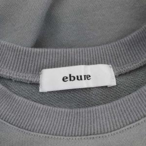 ebure 22SS クリアコットンヤーン裏毛 ボリュームシルエットスウェットトレーナー 長袖 プルオーバー 38 M グレー