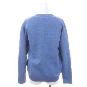 ebure Silk Cotton Knit V Neck Cardigan カーディガン ニット 長袖 Vネック シルク混 ライトブルー