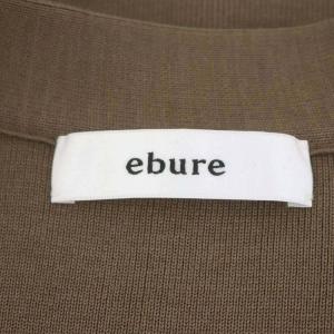 ebure Silk Cotton Knit V Neck Cardigan カーディガン ニット 長袖 Vネック シルク混 モカ