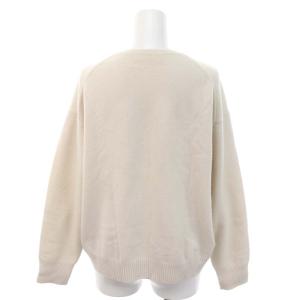 ebure 22SS ハイゲージカシミアクルーネックプルオーバーニット セーター 長袖 ライトベージュ