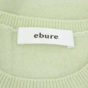 ebure エブール　ハイゲージカシミアクルーネック5分袖プルオーバー ebure エブール ハイゲージカシミア クルーネック 5分袖 プル