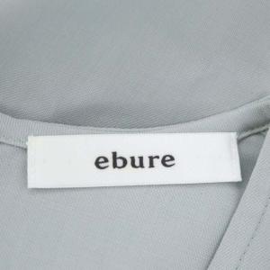 ebure 23AW 深Vネック ノースリーブ ワンピース ロング丈 ミモレ丈  36 ミントグリーン