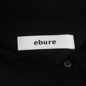 ebure 23AW ポリウールツイル ハーフスリーブシャツ 38 ブラック