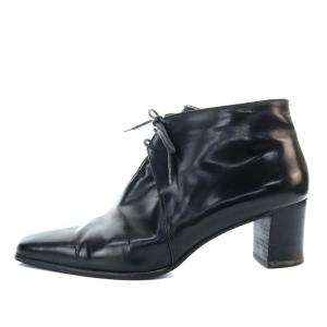 HERMES ショートブーツ 37 ブラック