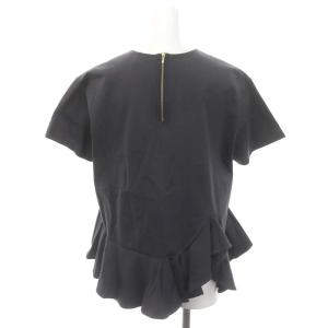 Drawer アシンメトリーヘムフレアショートスリーブ Tシャツ カットソー 半袖 1 グレー