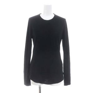CREW L/S  W JERSEY Tシャツ カットソー 長袖 02 黒 ブラック