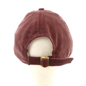 CELINE トリオンフ ロゴ コーデュロイ ベースボールキャップ M BLUSH ボルドー 2AUT6681H