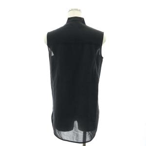 MADISONBLUE SLEEVELESS BOWTIE SHIRT C /SI VOILE ブラウス ノースリーブ ボウタイ シアー シースルー
