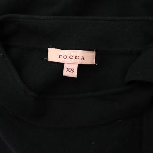 TOCCA 23AW PRESENT ニット セーター カットソー 長袖 クルーネック リボン XS 黒 ブラック