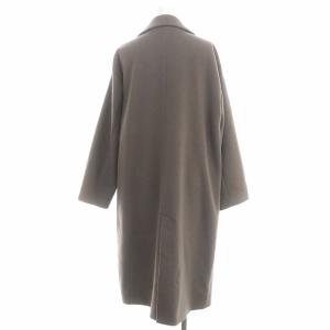 UNITED ARROWS ビッグ テーラードコート チェスター ロング ウール 総裏地 38 ブラウン