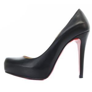 Christian Louboutin レザー ポインテッドトゥ パンプス ピンヒール 36 23cm 黒 ブラック