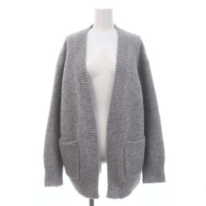 23AW FLUFFY Vネック カーディガン ニット 長袖 アルパカ混 グレー