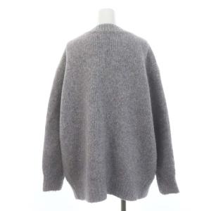 UNITED ARROWS 23AW FLUFFY Vネック カーディガン ニット 長袖 アルパカ混 グレー