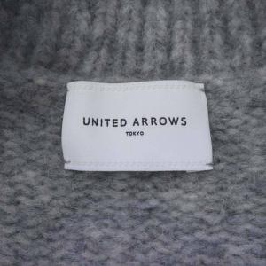 UNITED ARROWS 23AW FLUFFY Vネック カーディガン ニット 長袖 アルパカ混 グレー