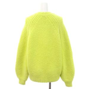 Drawer 3G 天竺編みクルーネックニット セーター 長袖 カシミヤ混 2 黄色 イエロー
